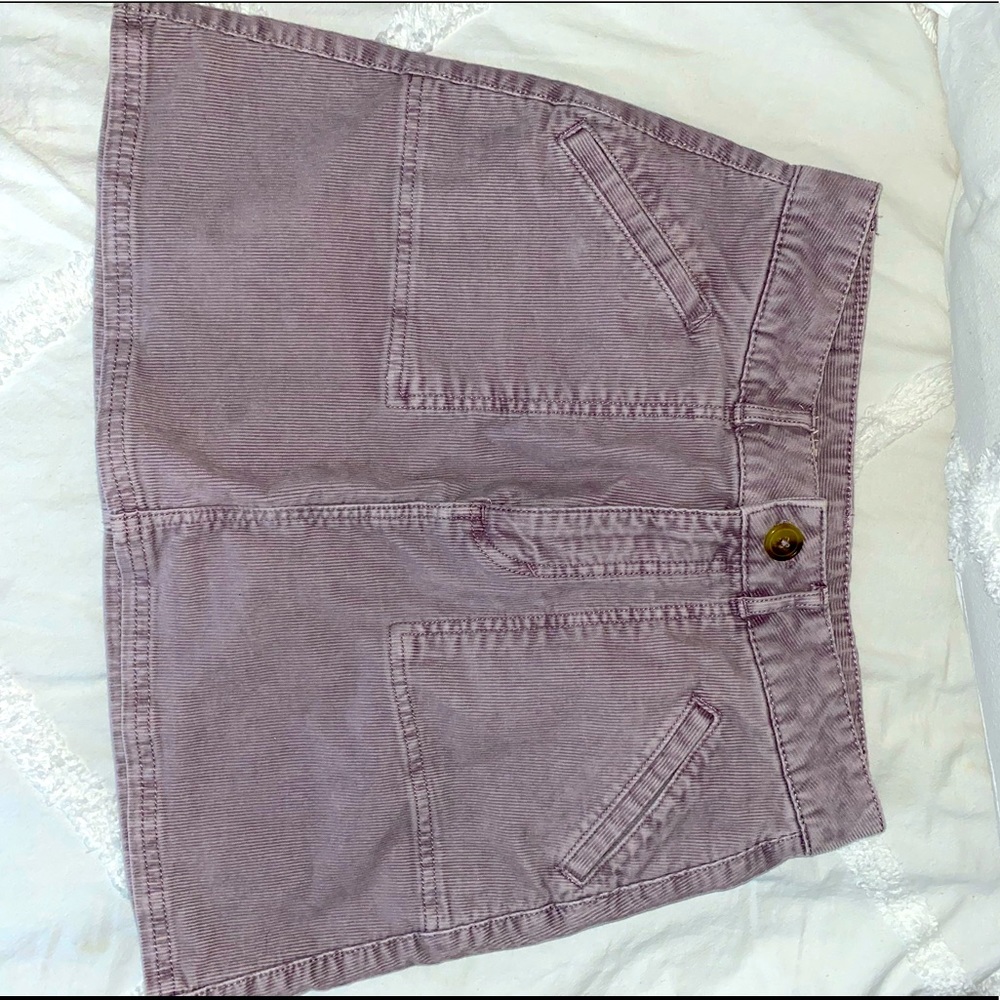 American Eagle Lavender Corduroy Skirt